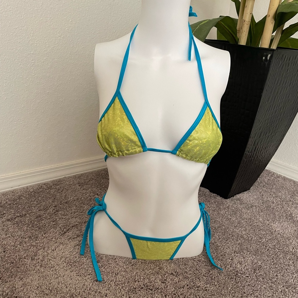 Yellow and Blue Bikini